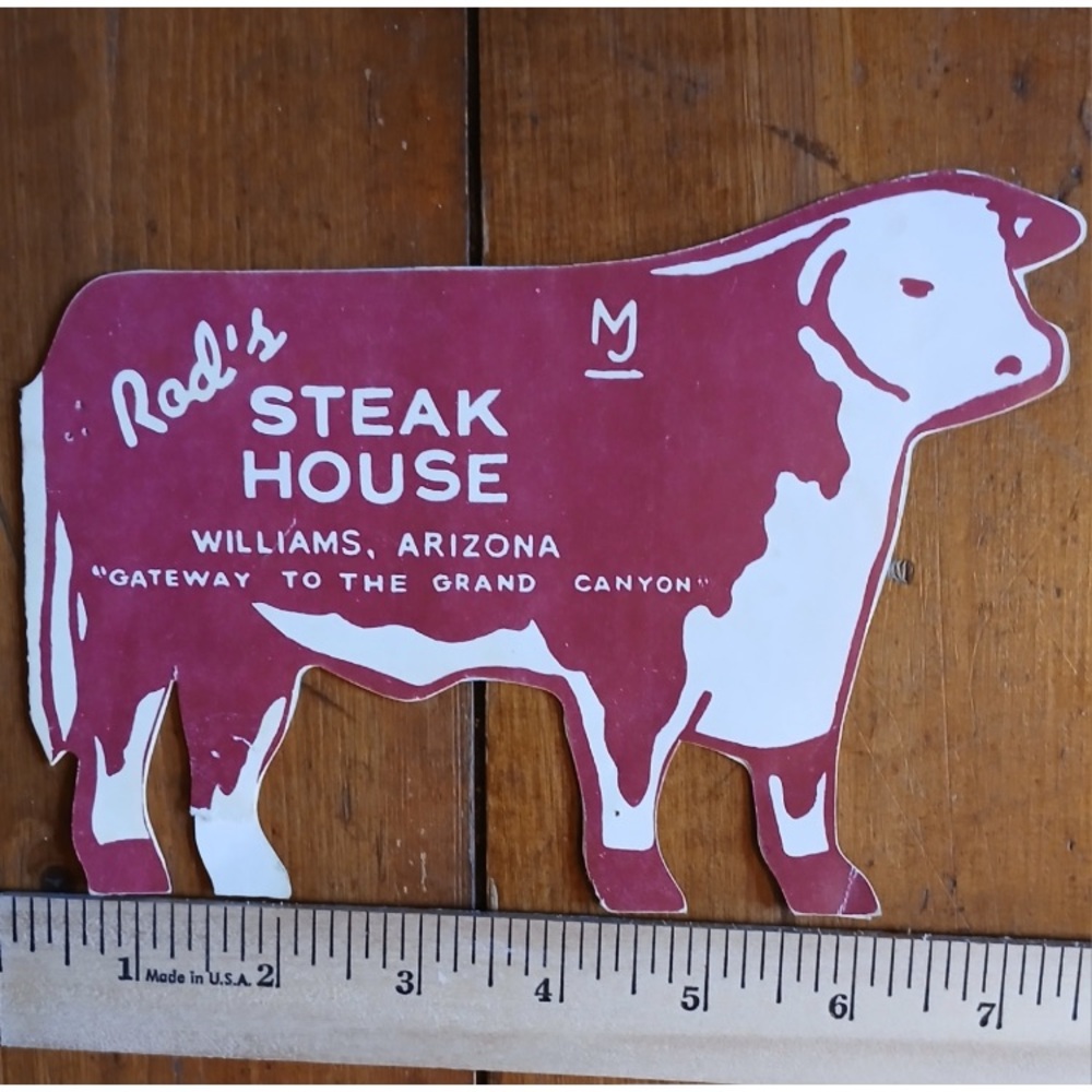 🥩🌵Vintage 1960’s Menu from Iconic Arizona Restaurant, ‘Rod’s Steakhouse.’ 🍽🐄